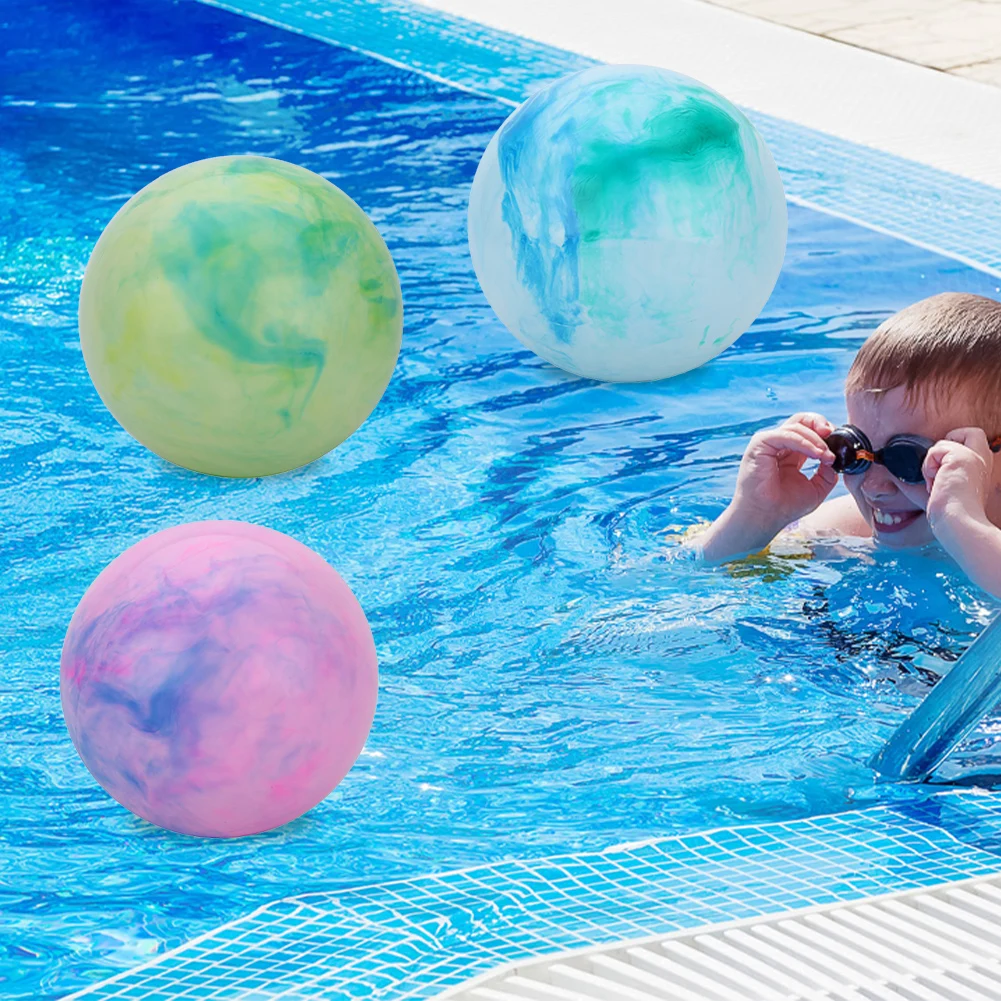 Надувные Пляжные Мячи С Мраморным Принтом 3 Шт. Красочные 30 См Водные Шары Из ПВХ