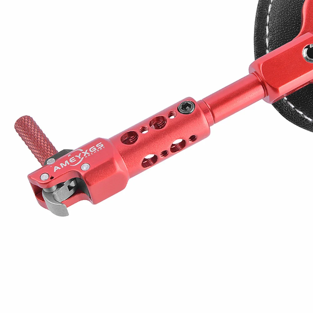 

Durable Hunting Archery Caliper Release Aids 100 Lbs 360 Degrees Adjustable Easy Grip High Sensitivity Leather