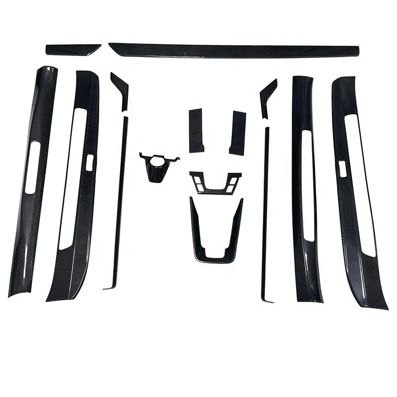 Z-ART ENE Kohlenfaser-innenflex 992 Kohlenfaser-Armaturenbrett + Türgriff-Abdeckung für jeden neuen 911 2018