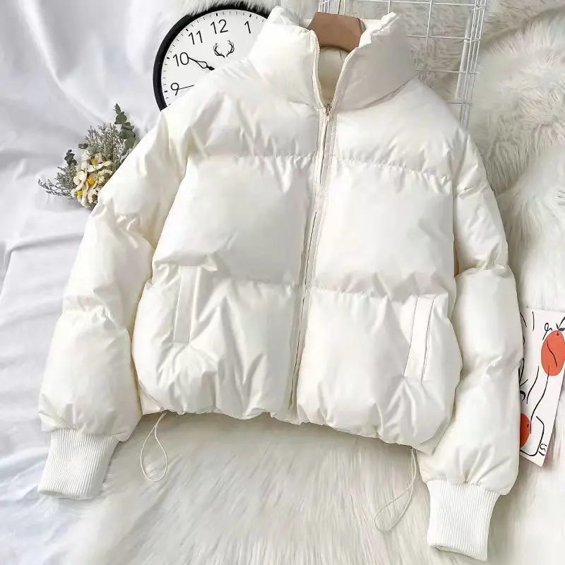 2022 New Cotton Padded All-match Solid Parka Winter Down Coat Women Winter Snow Jacket Casual Thick Puffer Jacket