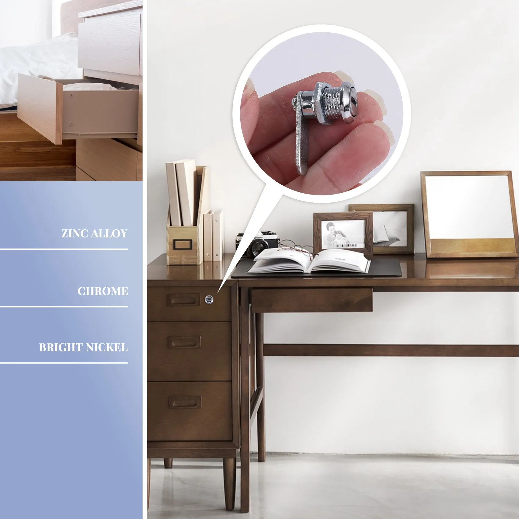 Замок для ящика стола замок 16 мм + 2 ключа аркадного шкафа почтового картотеки