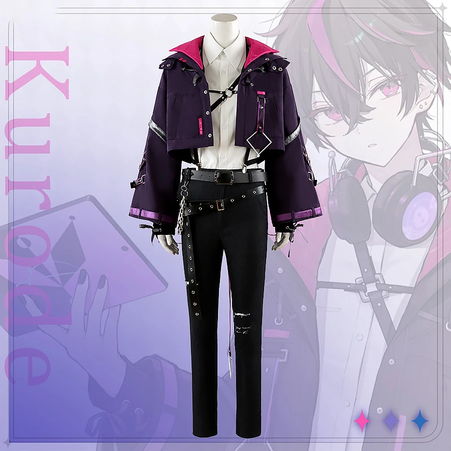 Cos Fragaria Memories Knight Kurode Kuromi аниме игры костюмы для косплея полный комплект на заказ