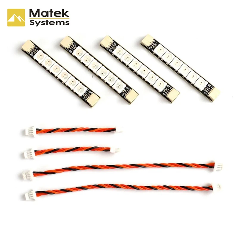 

4PCS MATEK 2812 ARM Light 4 Light Beads / 6 Light Beads for FPV Freestyle Drones Night Flying DIY Parts