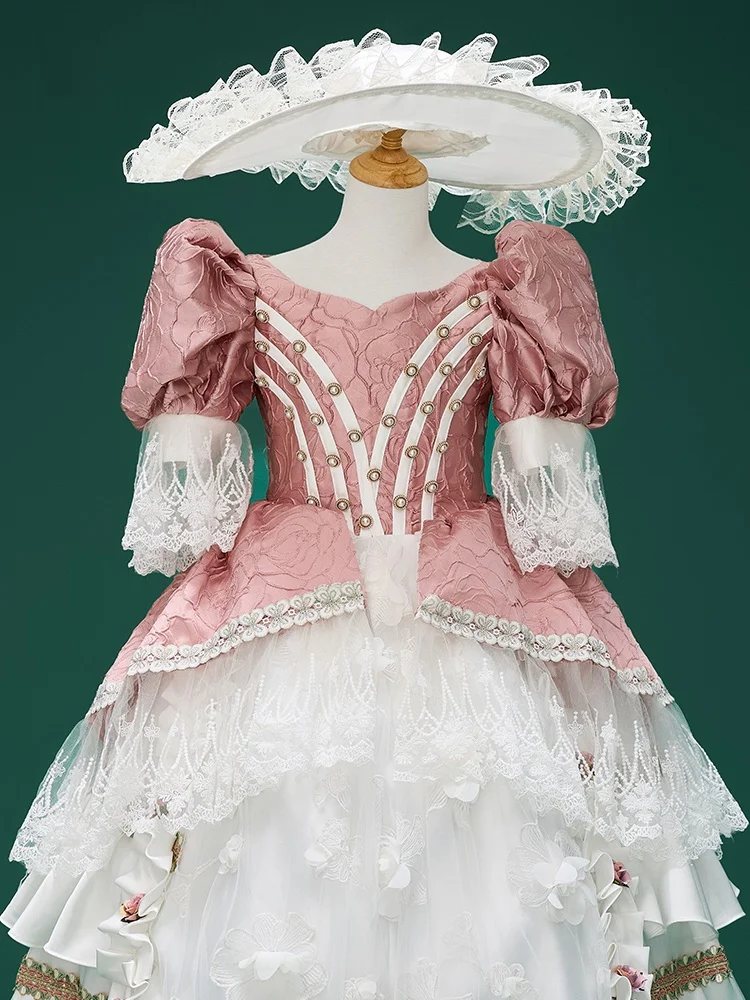 Детское торжественное платье Fanhu в европейском стиле для девочек сценическое