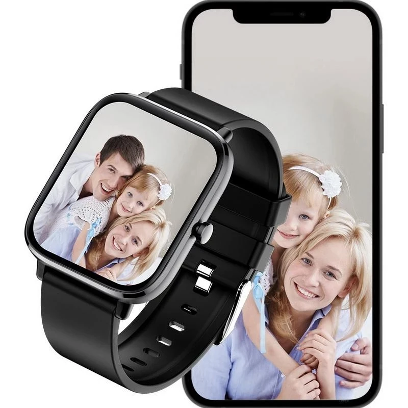 

Смарт-часы T45S женские с поддержкой bluetooth, пульсометром и HD-дисплеем 1,7 дюйма