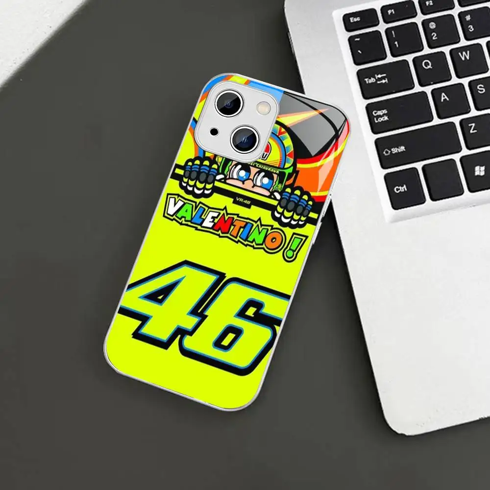 Фото Защитное стекло V-Valentino Moto R-Rossi 46 для Iphone 14 13 12 11 Pro Mini XS MAX 14Plus X XS XR Fundas №3