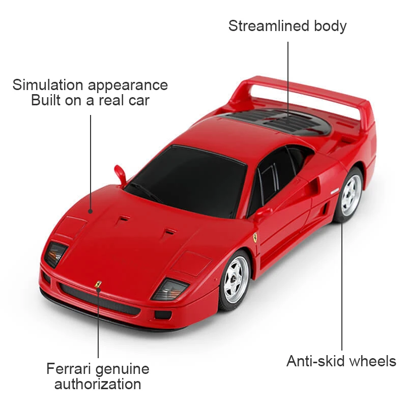 Модель гоночного Спортивного Автомобиля Ferrari F40 1/24 модель коллекционного