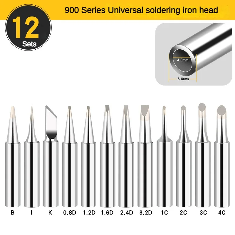 Термостатическая пайка железная головка 936, сварочный стол, электрическая паяльная головка 900 м, внутренний нагрев, набор из 10/12 шт.
