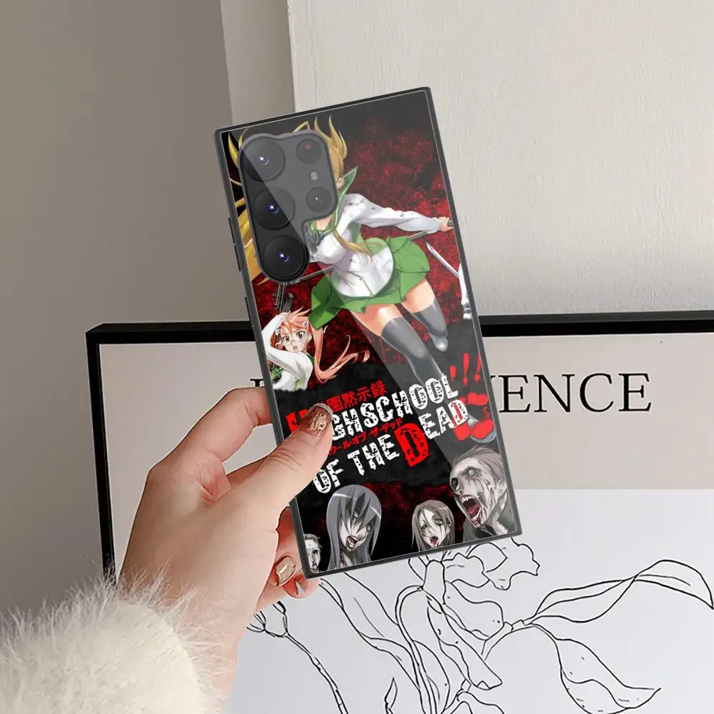 H_highschool OF THE D_dead Phone Case For Samsung Galaxy S24 S23 S22 S21 S20 Ultra FE Plus Black Glass Cover
