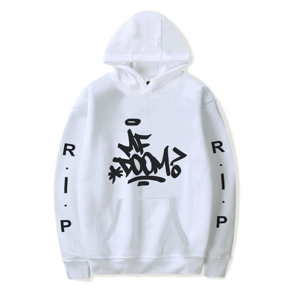 

Print MF DOOM Hoodie Unisex Pullover Women Men's Tracksuit Harajuku Streetwear American Rapper RIP Hip Hop Style Plus Size