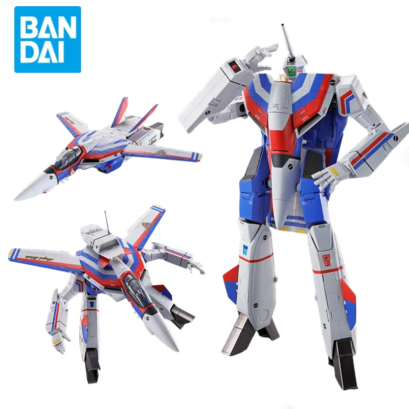 

Bandai DX Chogokin Macross 1/48 VF-1A VF1A Valkyrie Ангел птицы 40-й юбилей экшн-Фигурки игрушки подарок коллекция хобби