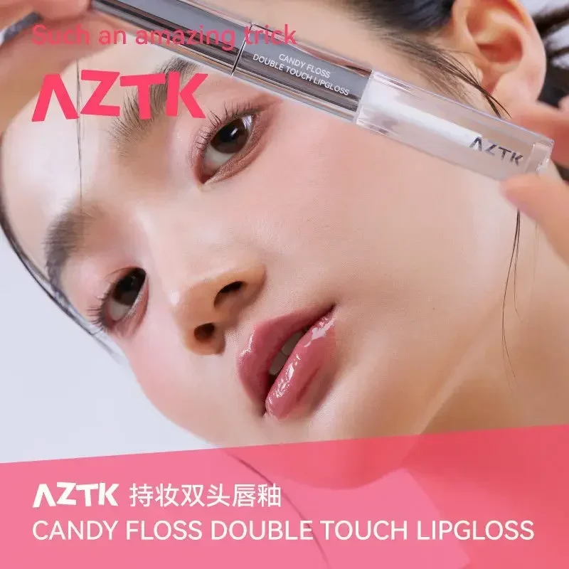 Двухсторонняя глянцевая зеркальная водостойкая матовая губная помада AZTK