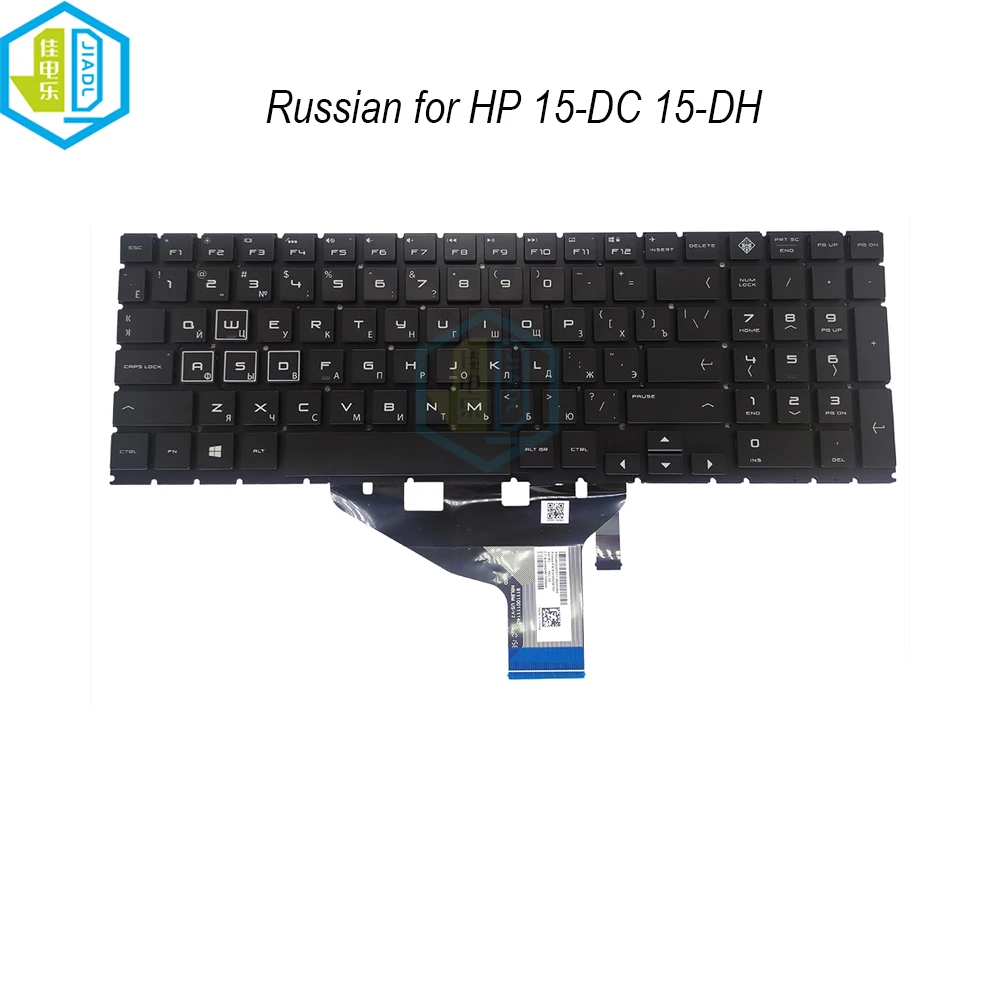 RGB backlit Russian keyboard For HP Omen 15-DC 15-DH DC000 DH000 15-DC0004TX RU computer colorful backlight keyboards pc parts