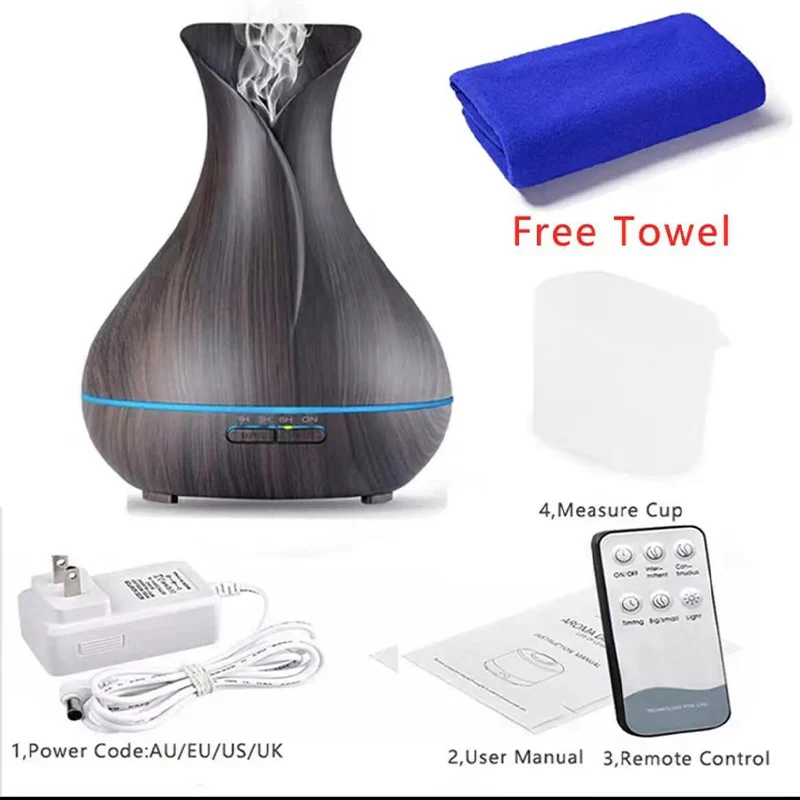 Ультразвуковой увлажнитель воздуха 550 мл аромадиффузор для эфирных масел с