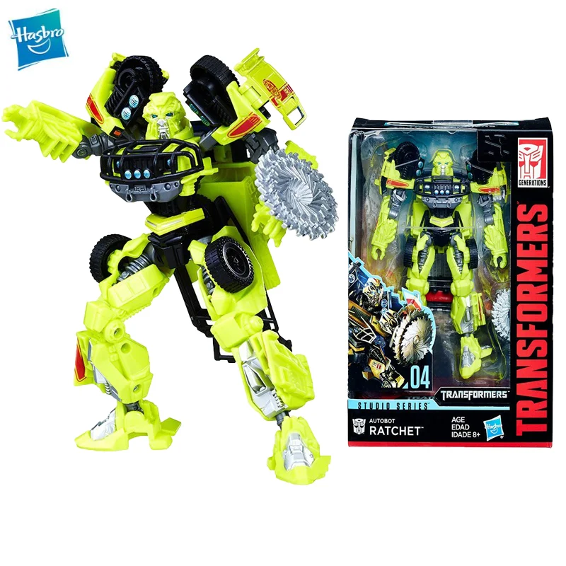 

Hasbro Transformers Classic Movie Studio Series 04 Ratchet Enhanced Ambulance Deformation Robot Anime Figure Toys for Children
