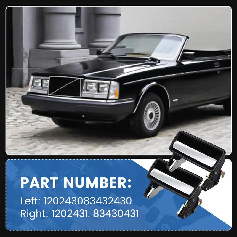 Фото Для Volvo 142 164 240 245 260 262 Автомобильная передняя задняя внешняя ручка двери 1202430,1202431,83432430 83430431-ABQF №4
