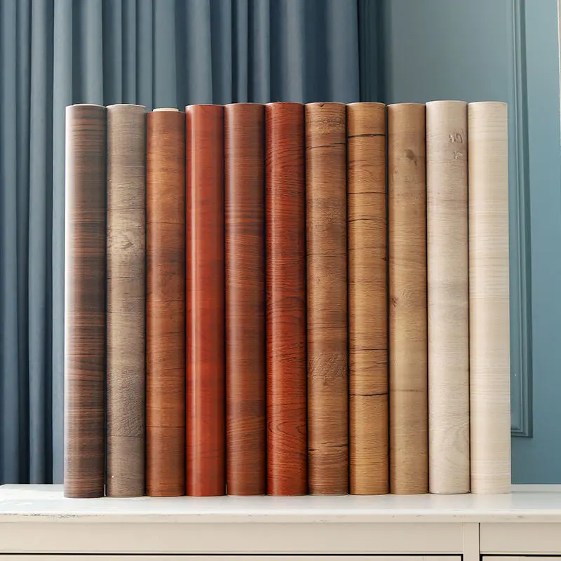 

Waterproof Wood Vinyl Wallpaper Roll Self Adhesive Decor Contact Paper Doors Cabinet Desktop Modern Furniture Decorative Sticker
