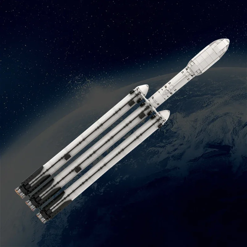 Конструктор Gobricks MOC: Модель ракеты Falcon Heavy Carrier Saturn V (SpaceX), набор для сборки, детская игрушка (art.: 3920dad55bb0f) - 3920dad55bb0f