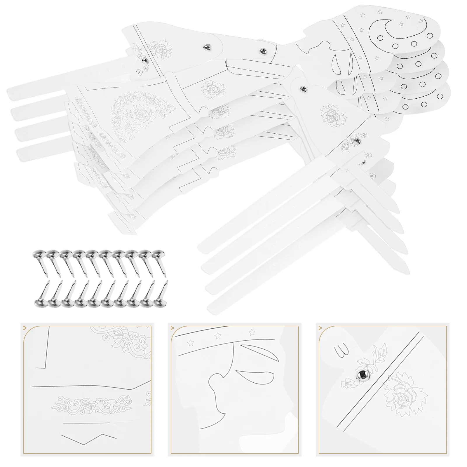 

4 шт., китайские традиционные куклы-тени