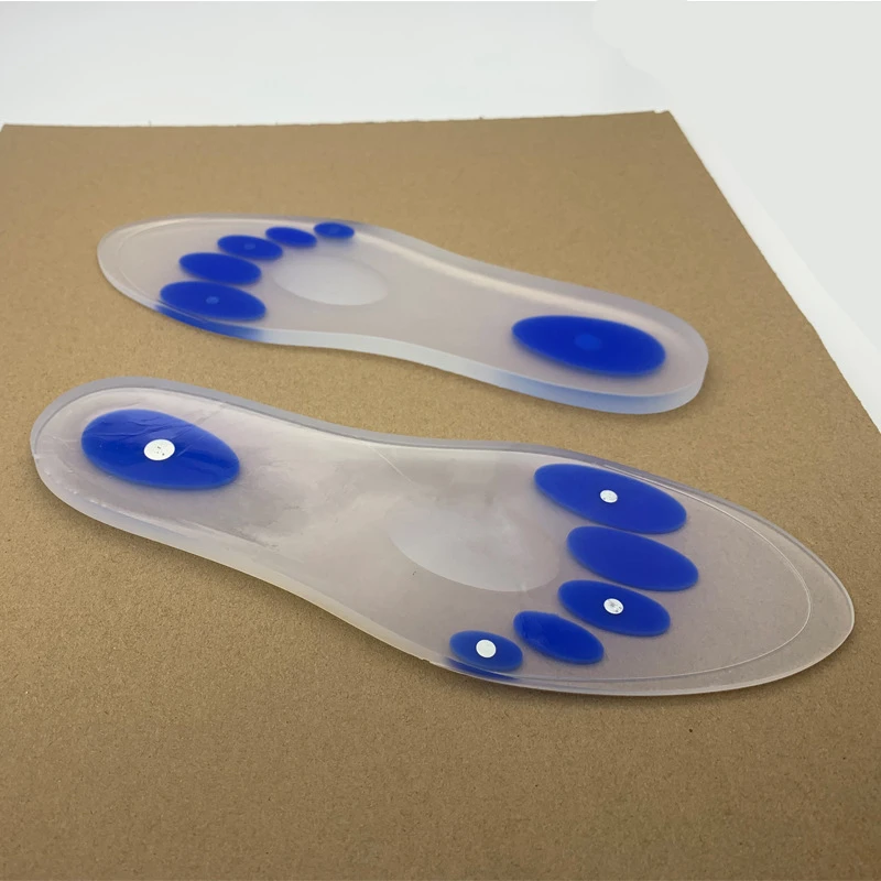 EVA Soft Shoes Pad Silicone Gel Insole Heel Lifting Insert Shoe Foot Care Protector Elastic Cushion Arch Support Magnetic Insole