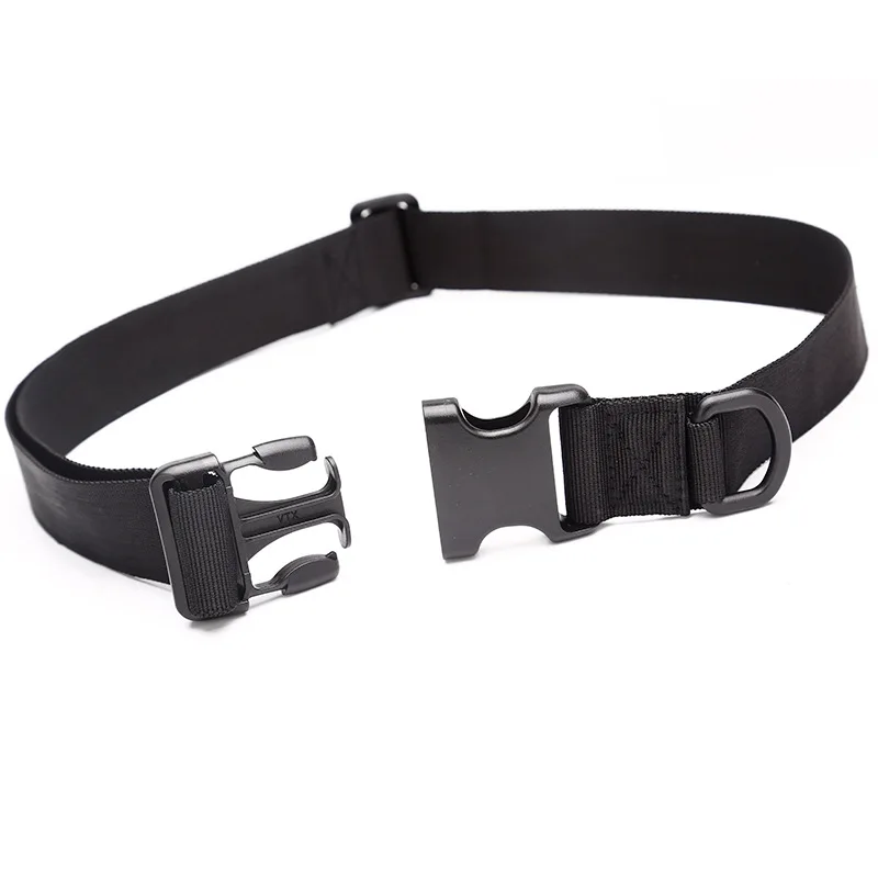 Outdoor sports belt mountaineering nylon plastic buckle canvas belt opens in one second tactical belt men's belt