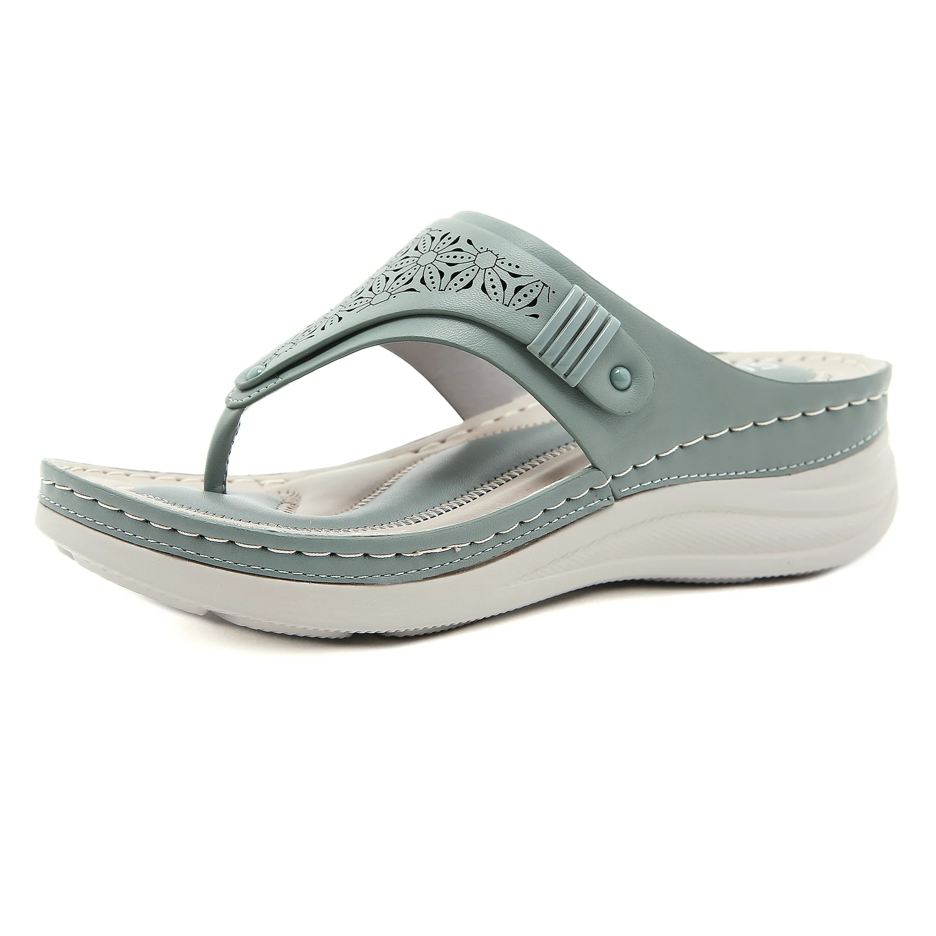 

Women’s Shoes Summer Sandal Girls Casual PU Slipper Comfort Plus Size Wedges Beach Flip Flops