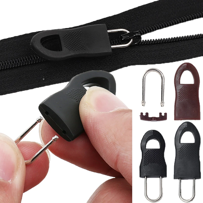 

5/10Set Universal Zipper Puller Replacement Fit Rope Repair Kit DIY Sewing Craft For Broken Buckle Bag Suitcase Zipper Head