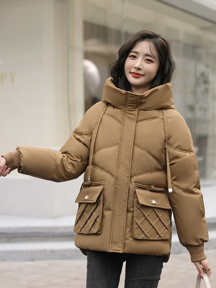 MEILLY DOLPHIN New Korean Winter Women Parkas Jackets Casual Thick Warm Hooded Short Coat Female Winter Outwear Jacket Parkas