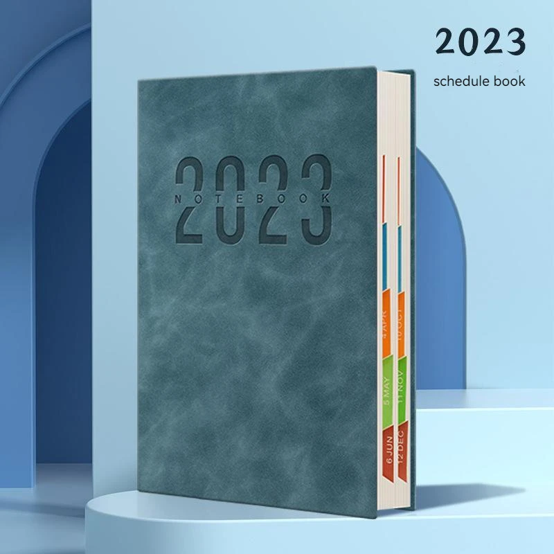 

2023 English A5 Calendar Book Business Schedule Book Diary Writing Simple Plan This Meeting Record Diary Student Office Supplies