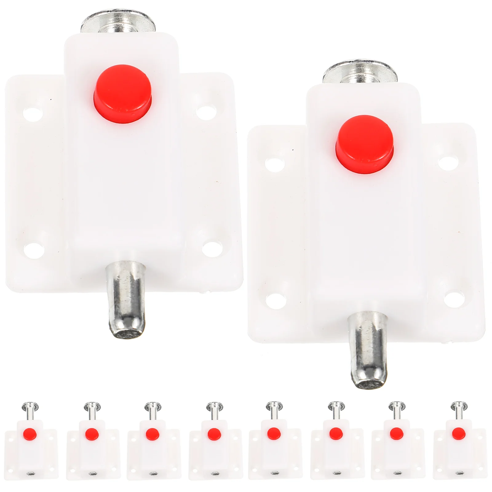 

Inner Door Lock Spring Loaded Latch Pin Bolt Cabinet Catch Locks Doors Bedrooms Barrel