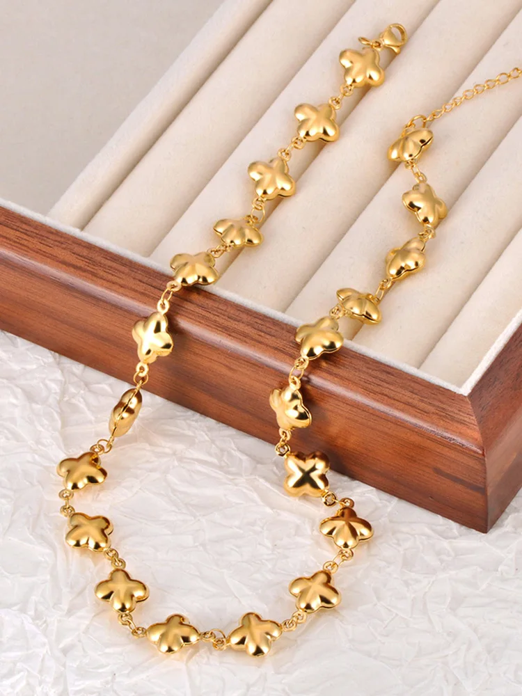 FlyMango Ожерелье-цепочка с крестом из нержавеющей стали 316L 12 мм для женщин