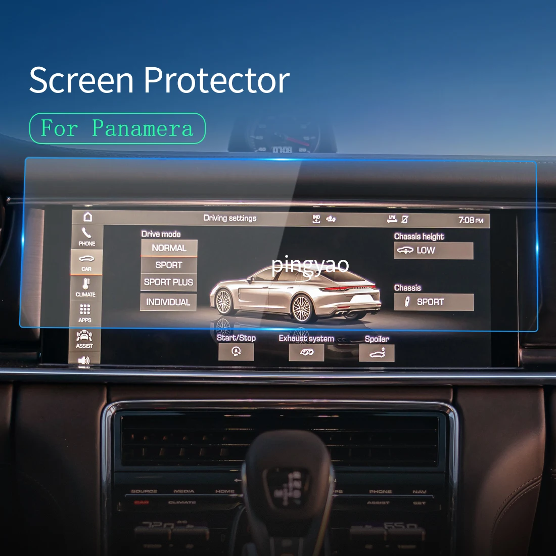 

Screen Protector Tempered Glass Protective Film Carplay Media Video Car Vehicle Interior Accessories For Chevrolet Panamera 2023