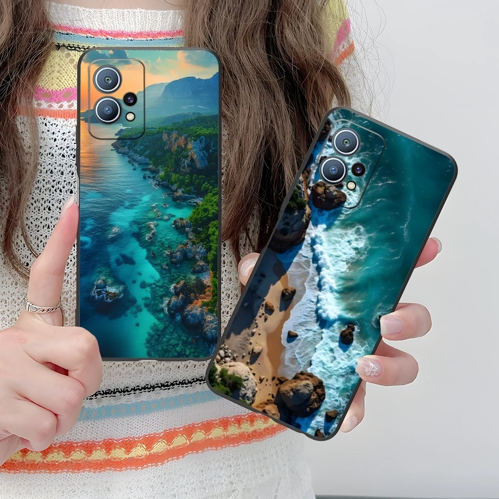 Чехол для мобильного телефона с изображением пляжа океана Huawei P60 P50 P40 P30 P20 P10 P9 P8 Pro