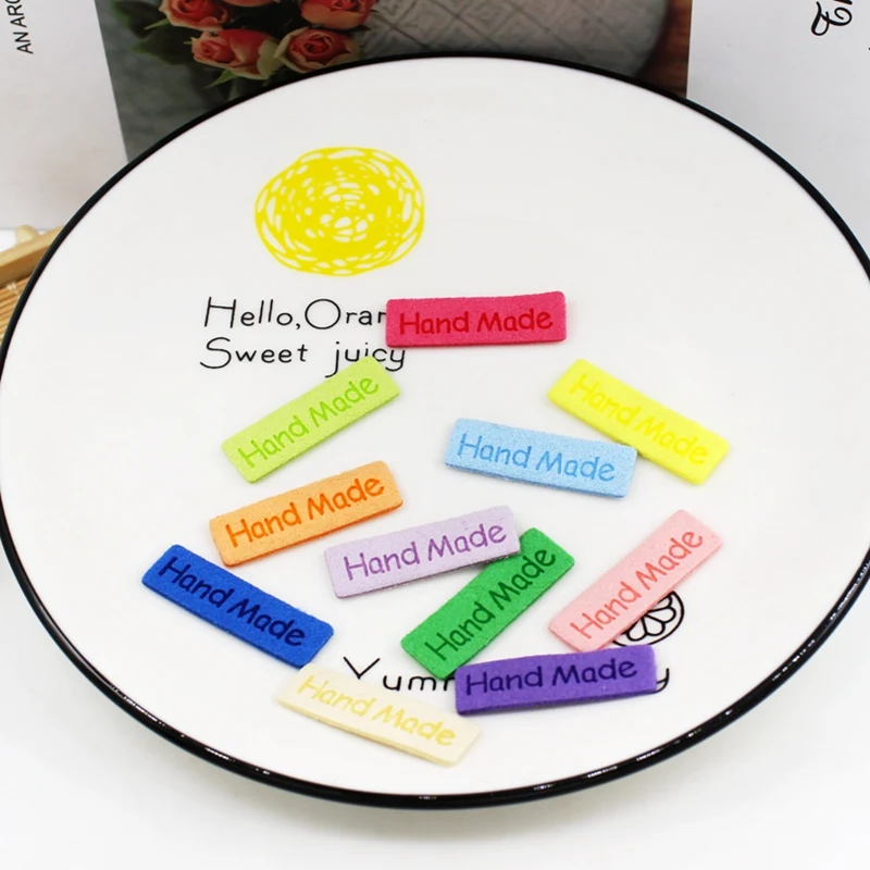 

30 шт./партия, этикетки для одежды, 54 х15 мм