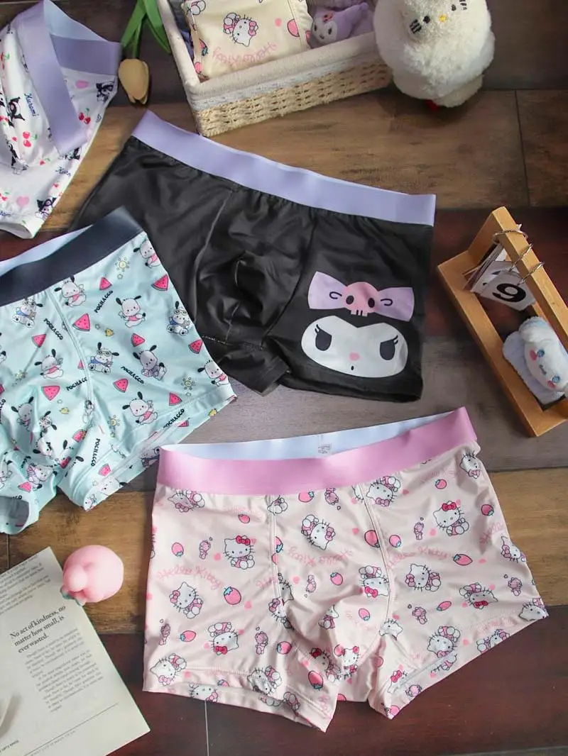 Милое нижнее белье для мальчиков Hellokit Cat забавные модные персональные розовые