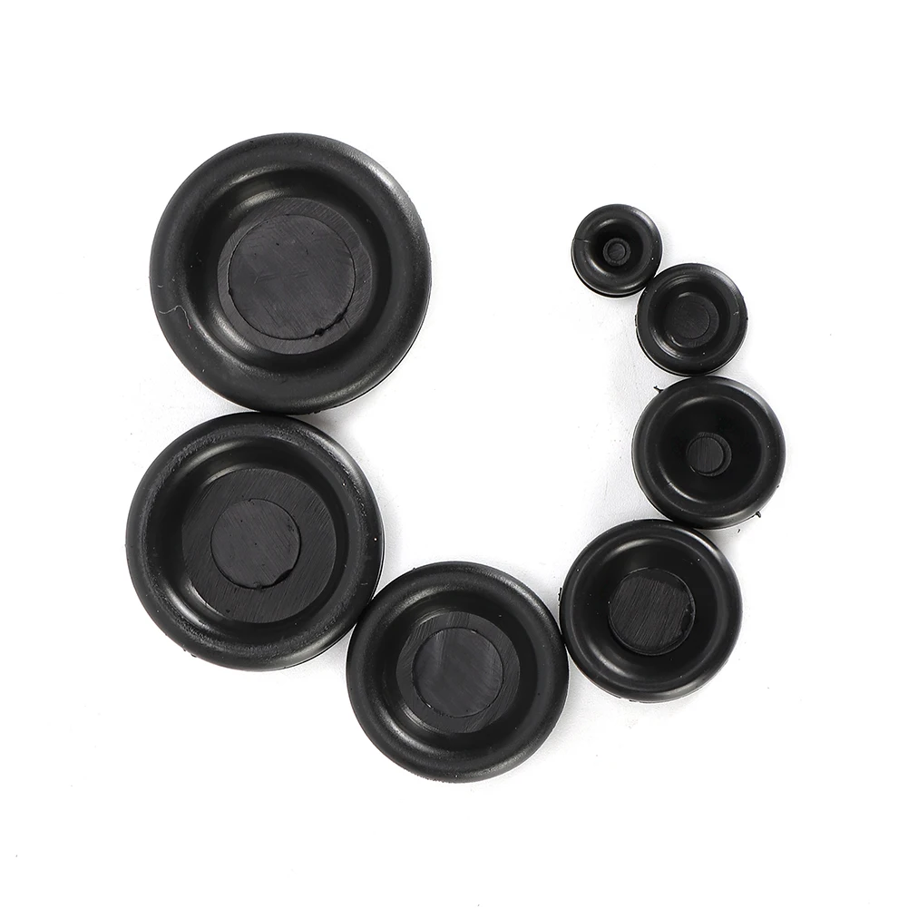 

Open/Closed Rubber Grommet Blanking Grommets Rubber Tools Wiring Bung 200PCS Assortment Kits Practical Durable
