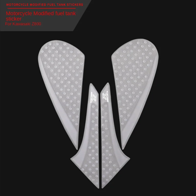 

For Kawasaki Z800 12-16 Years Modified Fuel Tank Cap Sticker Knee Pads Non-Slip Heatproof Friction Stickers Knee Side Stickers