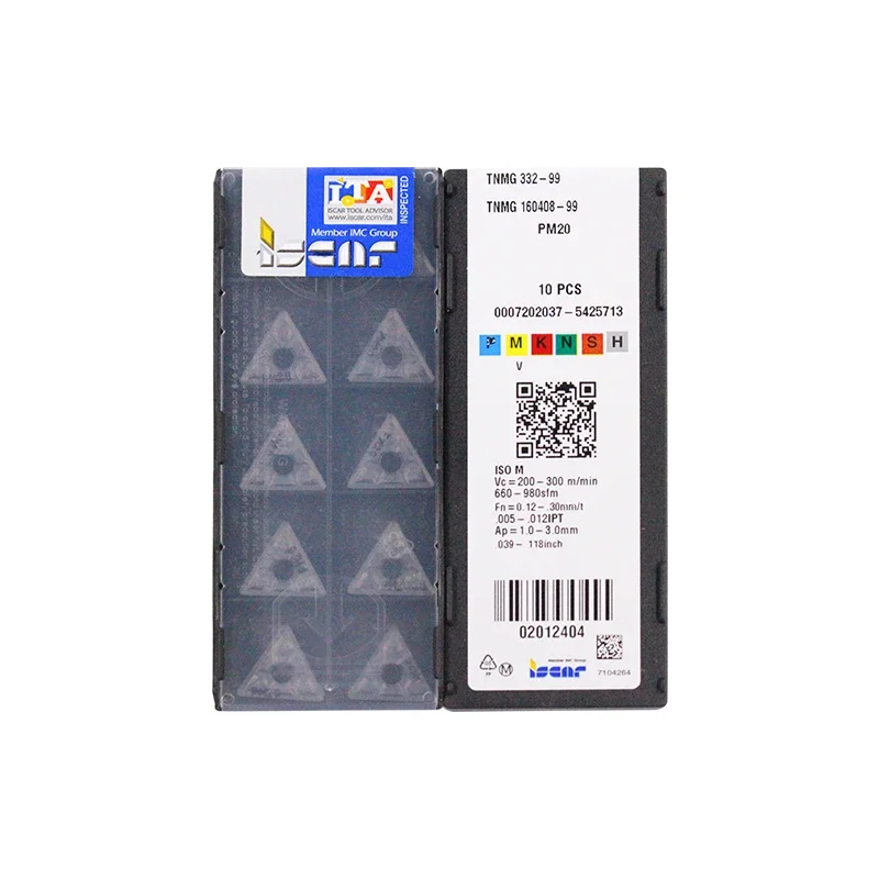10шт ISCAR TNMG TNMG16 TNMG1604 160404 ТНМГ 160408 99 PM20 TF IC907 Токарный станок с ЧПУ Режущие