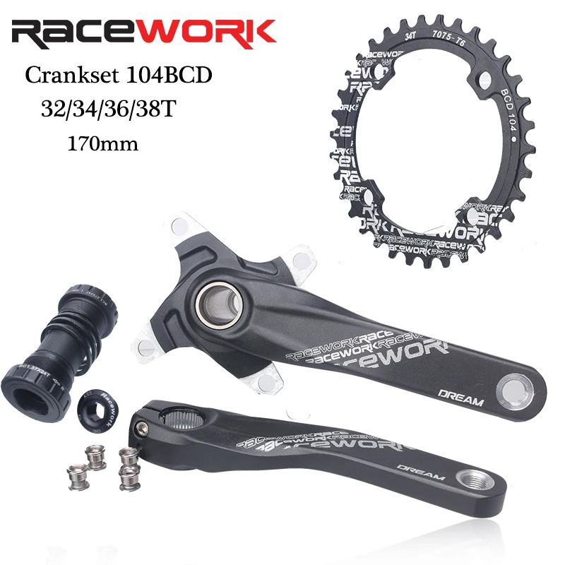 

Звездочка велосипедная RACEWORK MTB 1104 BCD, 70 мм, 32/34/36/38 т
