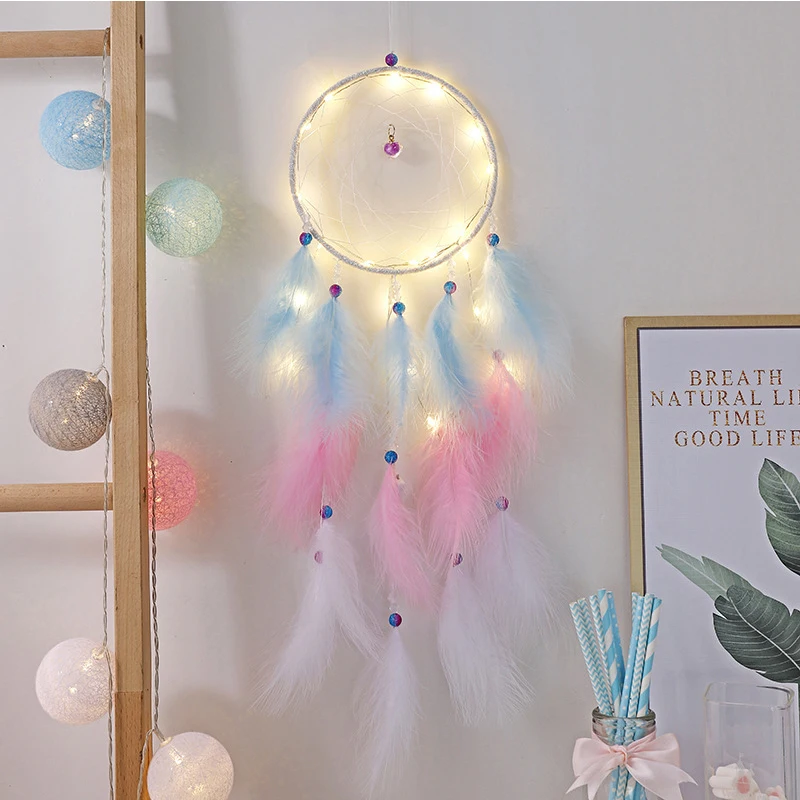 

Сетчатая подвеска, креативный подарок с изображением Летающих Перьев, ветряной звонок, настенный прицеп, украшение для дома