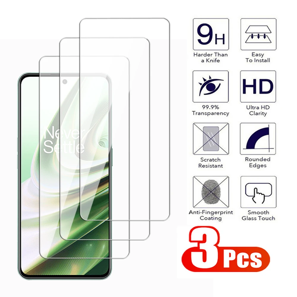 3 шт. Защитное закаленное стекло для Oneplus 7 8 9 10 Защитная пленка экрана Nord 7T 9R 9RT 10T 10R