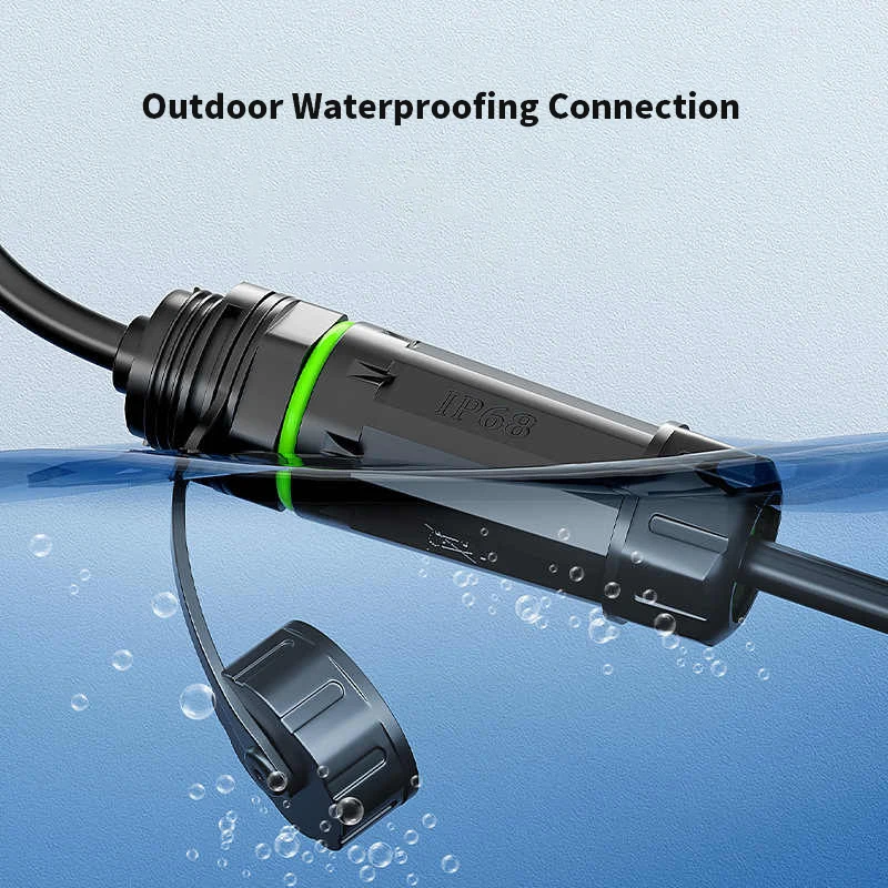 Фото Кабельный адаптер M20 RJ45 CAT-6A, экранированный, для Ethernet-сетей, с авиационным разъемом RJ45, промышленный, водонепроницаемый, для наружного применения, панельный, сетевой №2