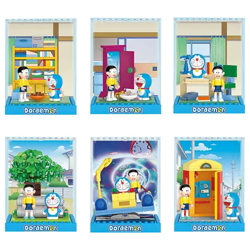 Аниме кавайный Дораэмон микро сцена Распаковка подтверждение мультфильм