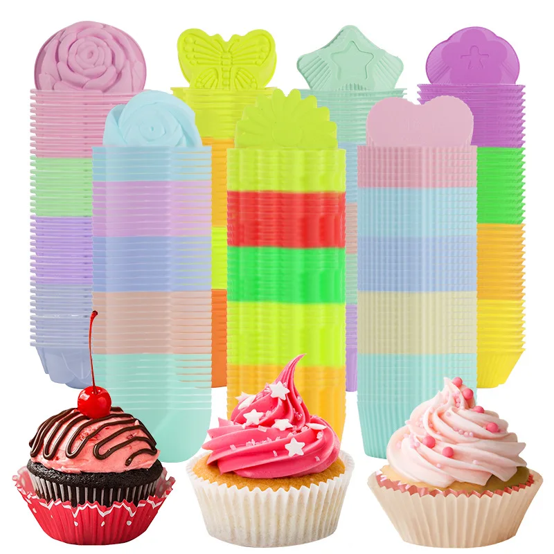 

2Pcs Silicone Cake Cup Mold Butterfly Love Shape Pudding Muffin Cup DIY Flower Cup Cake Baking Mold Party Snacks Making Tool
