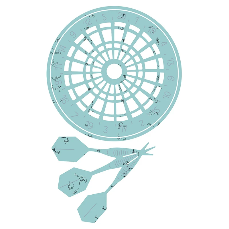 

2022 New DIY Dart Board Toy Embossing Stencil Craft Metal Cutting Dies for Making Card and Scrapbooking Decoration No Stamps