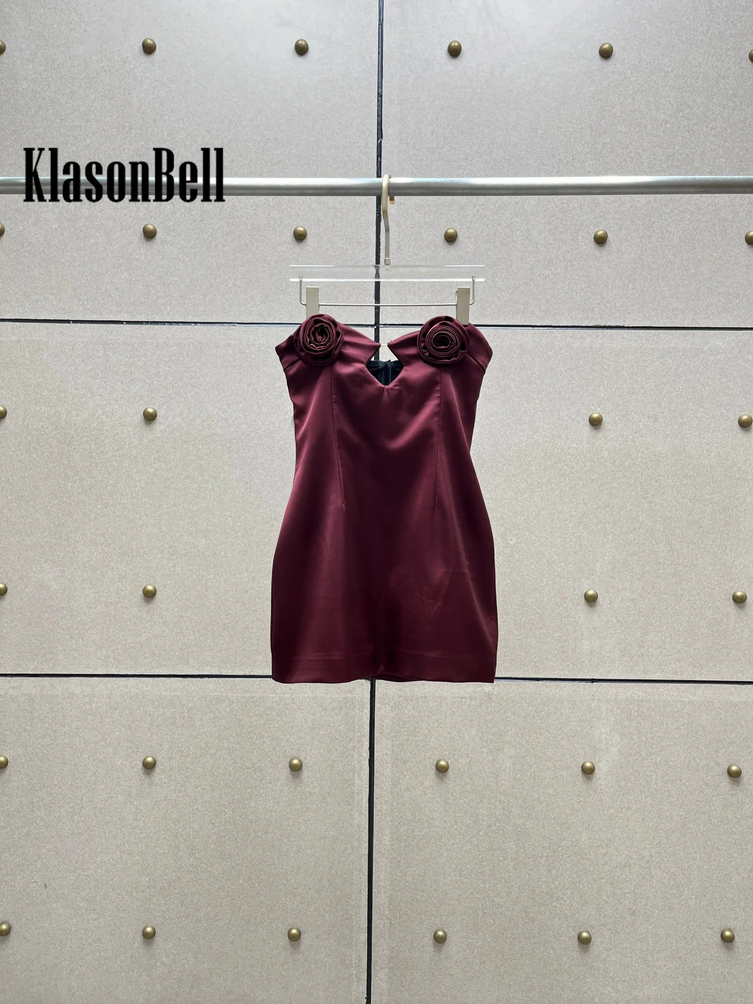 11.22 KlasonBell шикарное вечернее платье без бретелек с цветочным дизайном