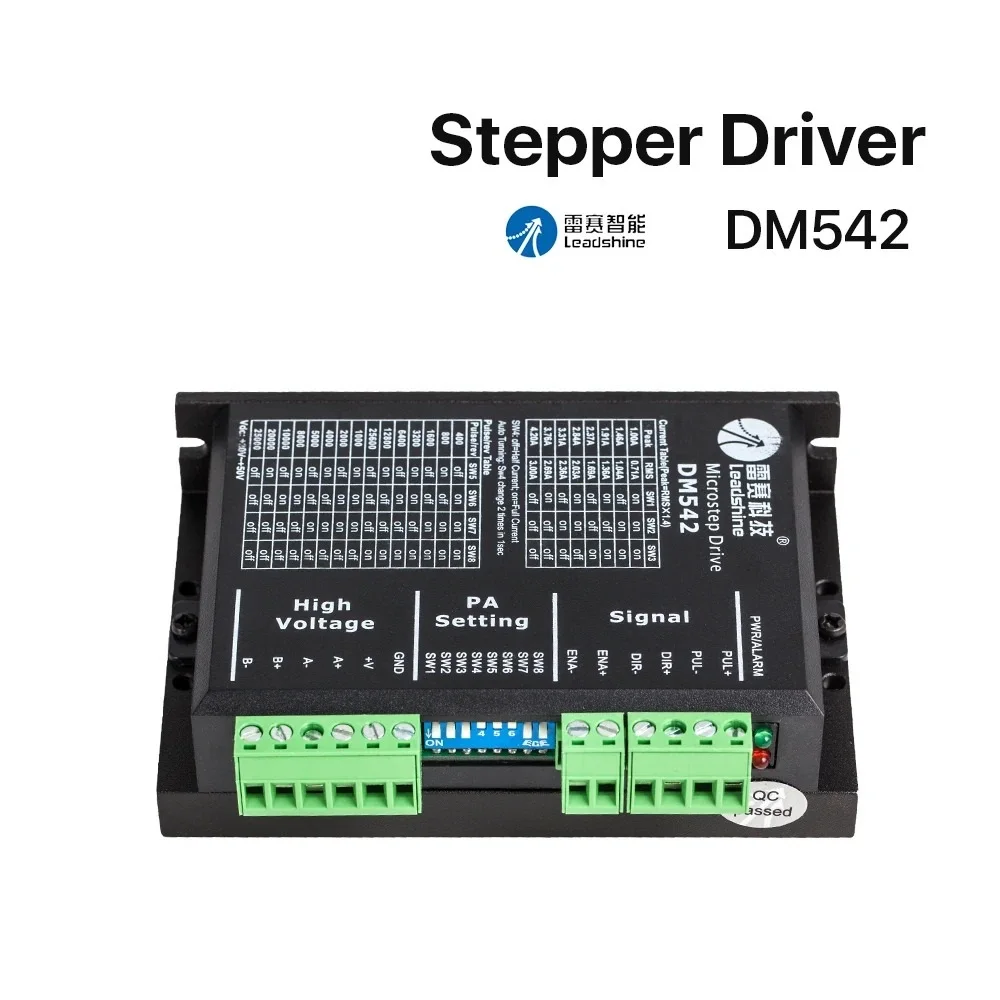 Двухфазный шаговый драйвер Leadshine DM542 20-50 В постоянного тока 1 0-а для NEMA17 NEMA23