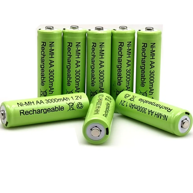 100% new 1 2V 3000 mAh NI MH AA Pre-cargado bateras recargables NI-MH recargable batera para juguetes micrfono de la cmara |