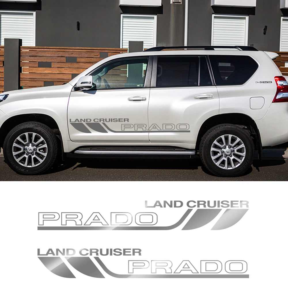 Для Toyota Land Cruiser Prado двухсторонние дверные наклейки виниловая пленка для