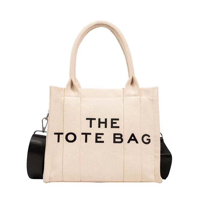 

Large Canvas Tote bags Women Shoulder Bag Shopper Bags for Women 2022 Letter Printing Shoulder Crossbody Bag Women Handbag Ins